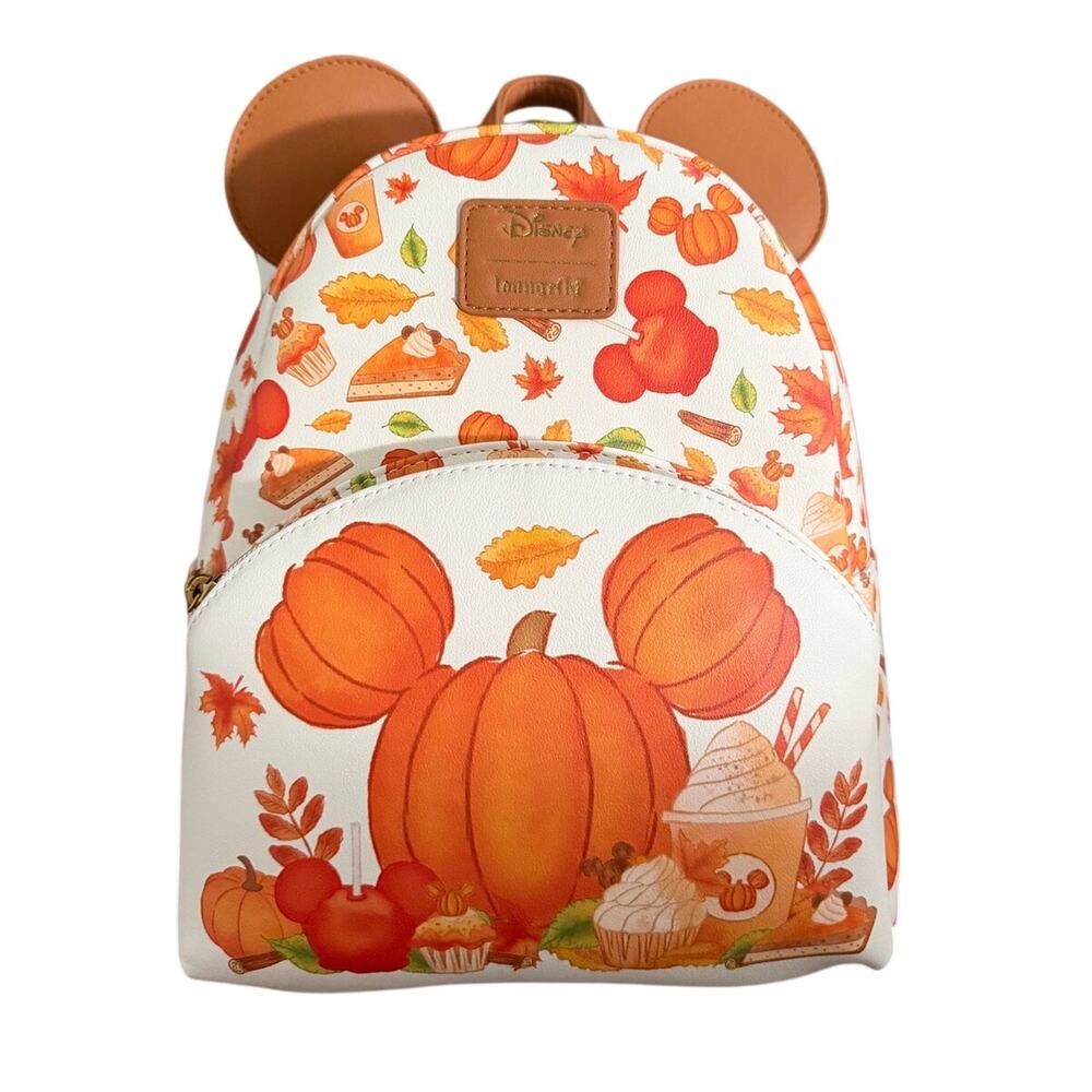 Loungefly Disney Mickey Scented Fall Treats mini Backpack NWT
